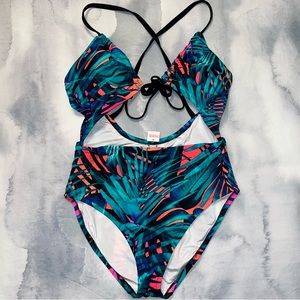 Victoria’s Secret Pink One Piece Cutout Swimsuit